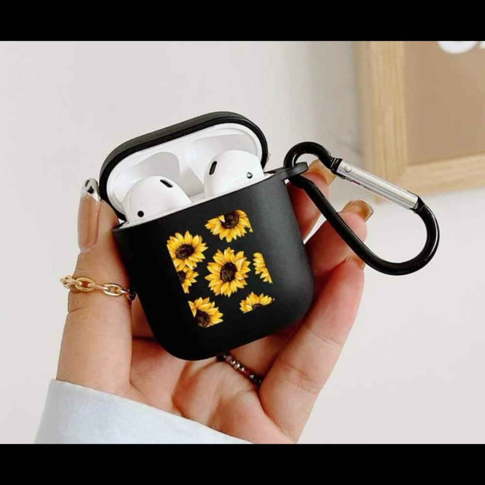 Airpods 1/2 sunflower case